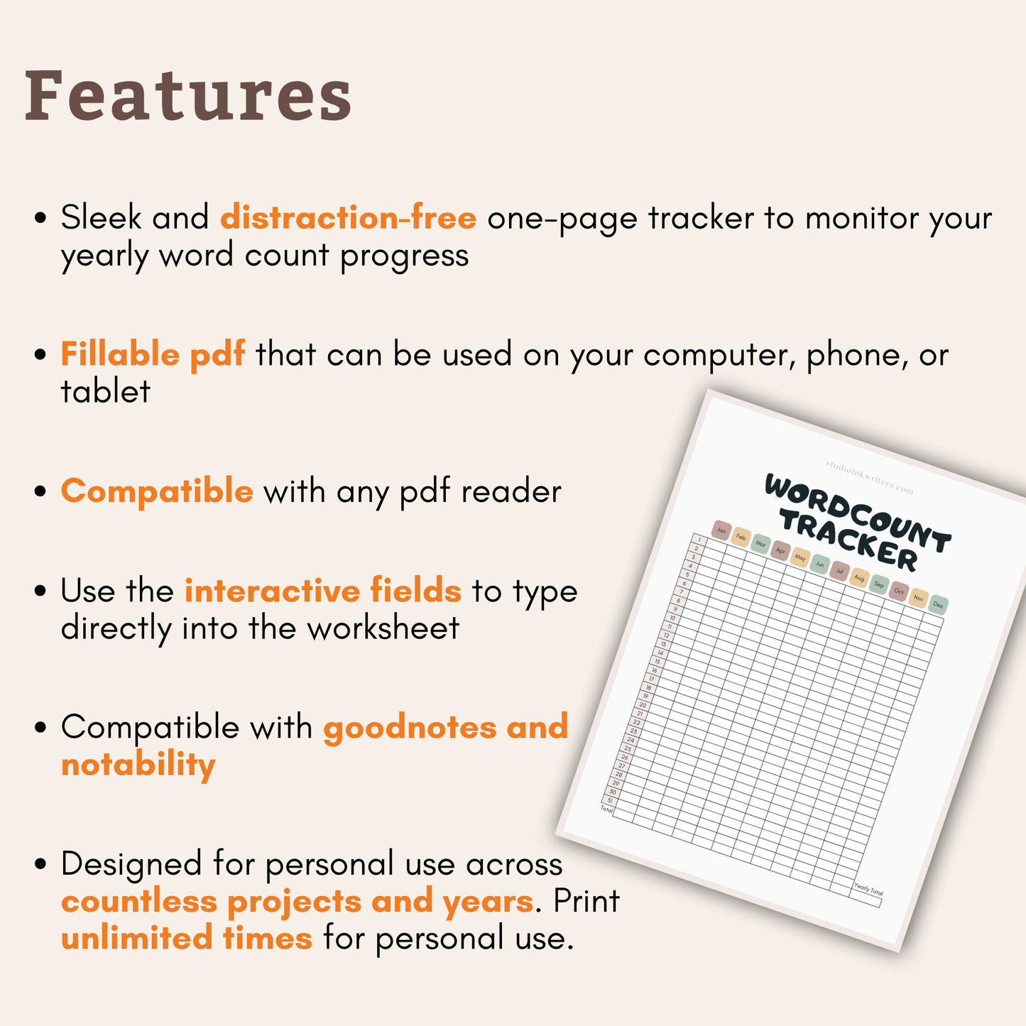 Interactive Wordcount Tracker