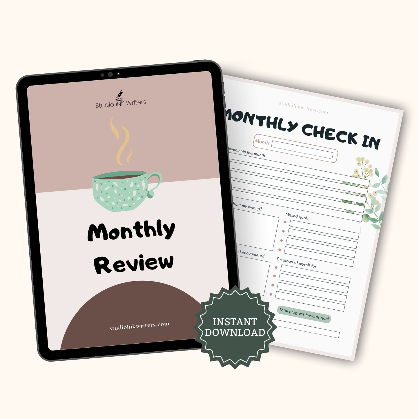 Interactive Monthly Review Worksheet