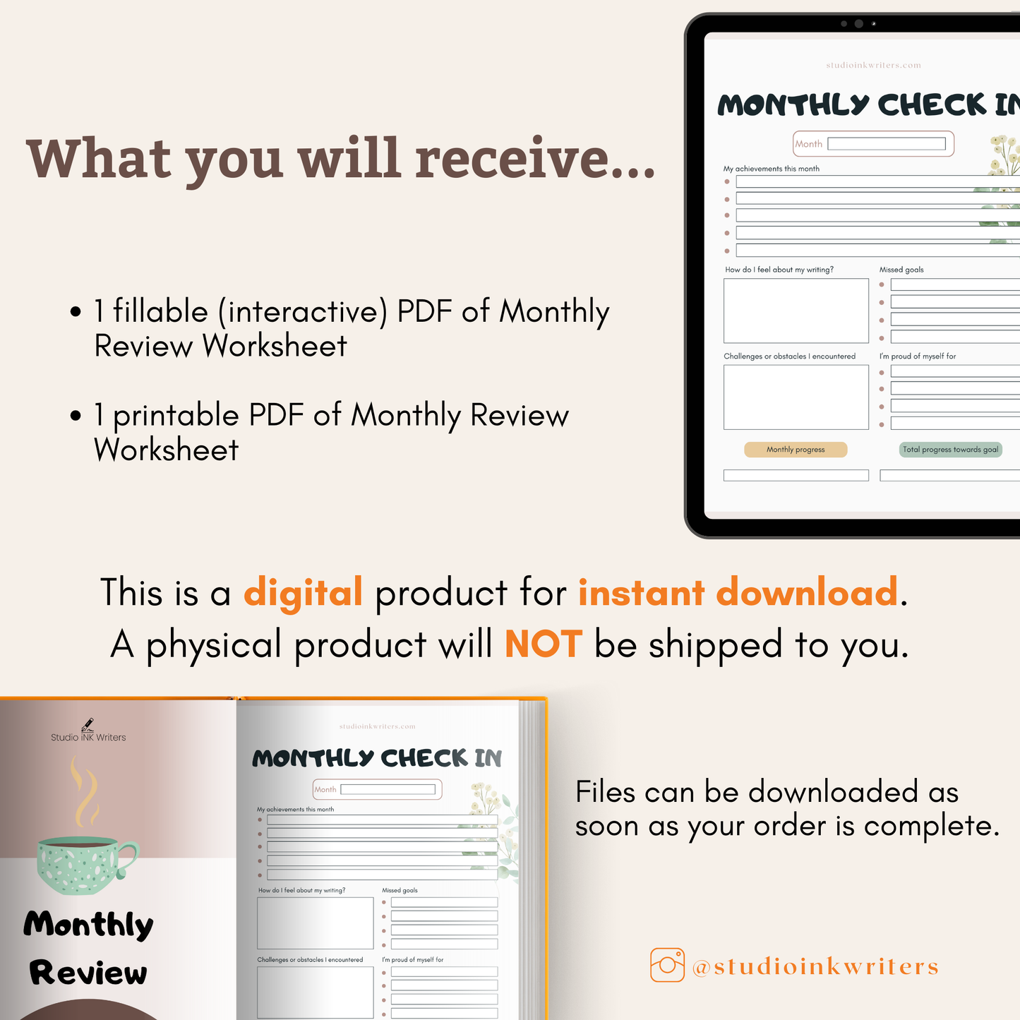 Monthly Check-in Worksheet