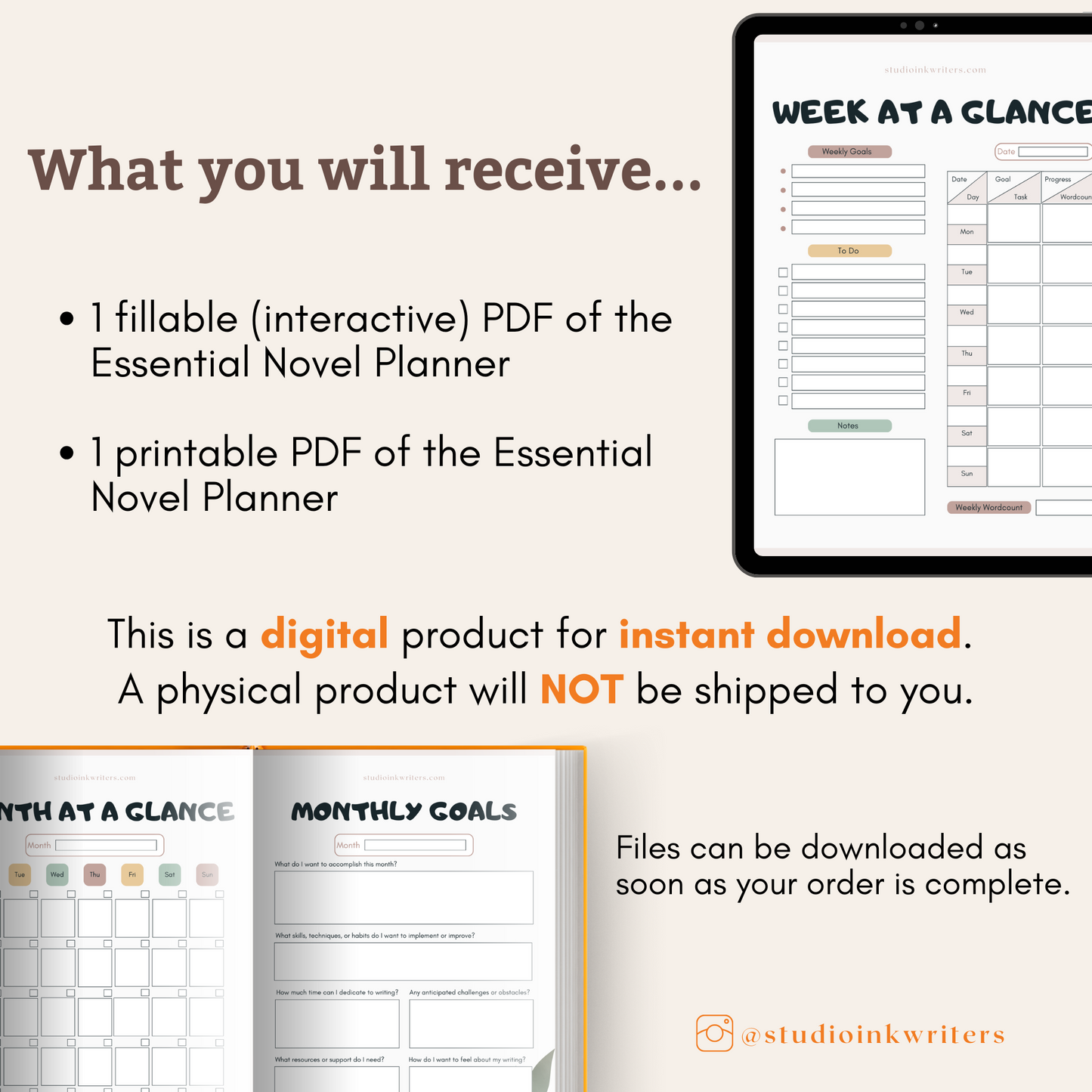 Essential Novel Planner