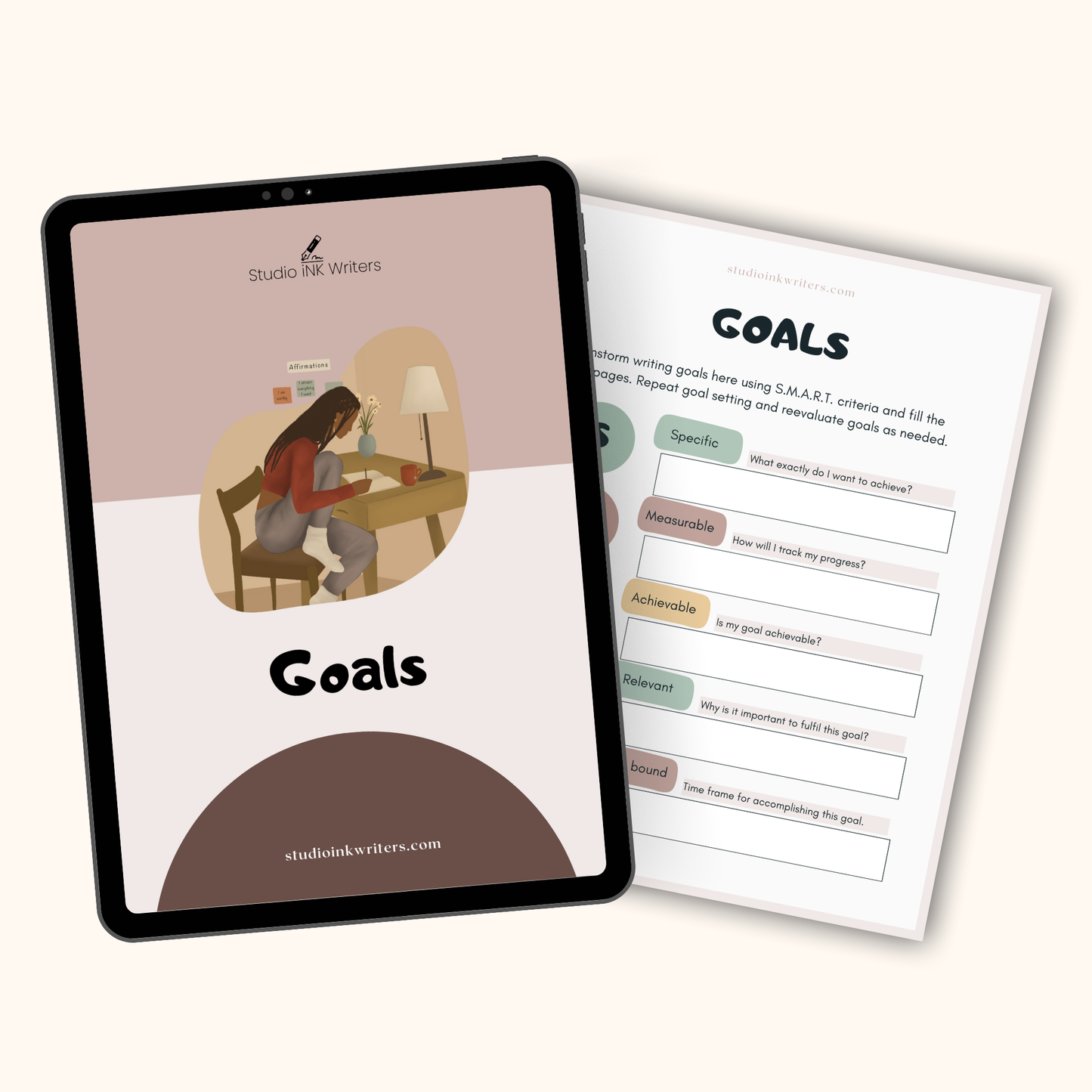 Interactive Project Roadmap Worksheets | Yearly Writing Goals