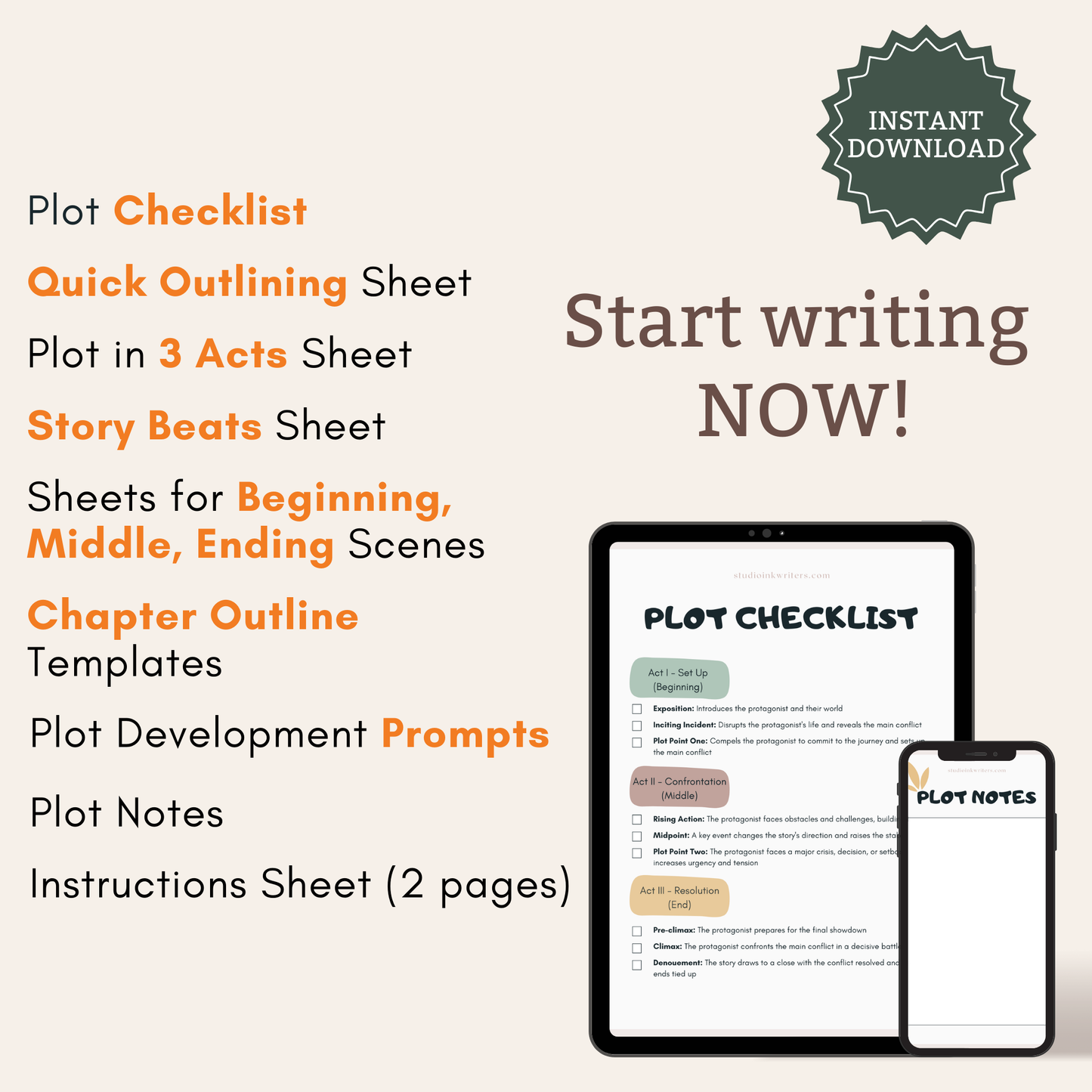 Interactive Plot Development Worksheets