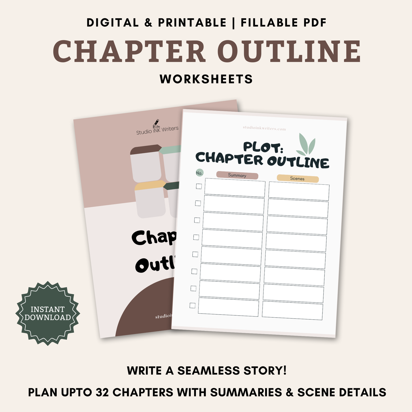 Interactive Chapter Outline Worksheets