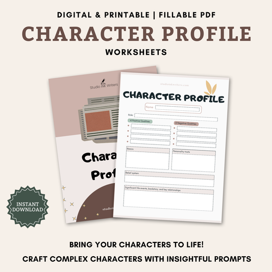 Character Profile Worksheets