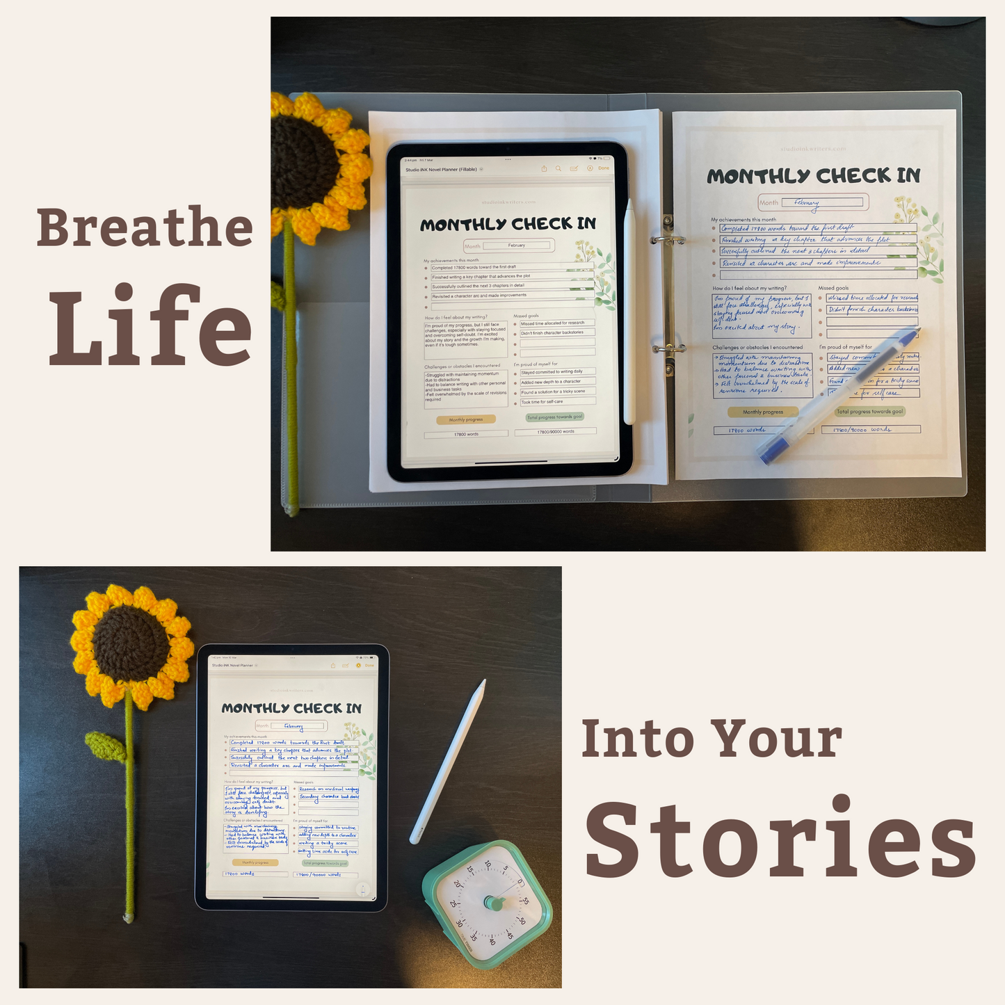 Monthly Check-in Worksheet