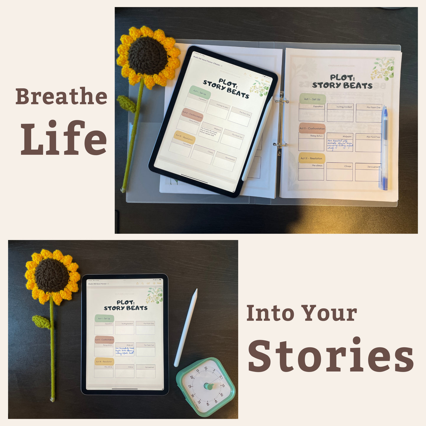 Story Beats Worksheets