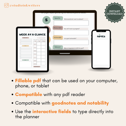 Interactive Essential Novel Planner