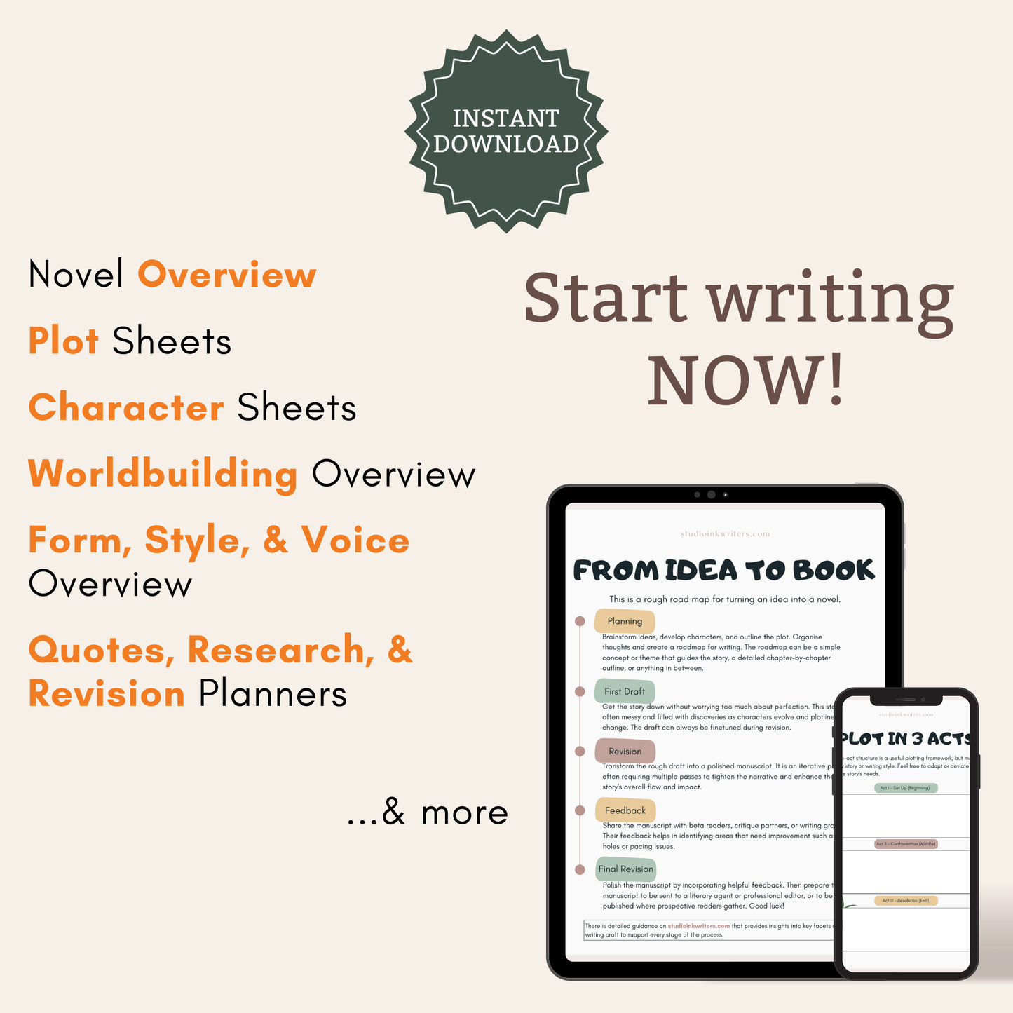 Interactive Foundational Novel Planner