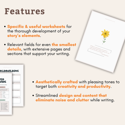 Printable Foundational Novel Planner