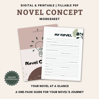 Interactive Novel Concept Worksheet