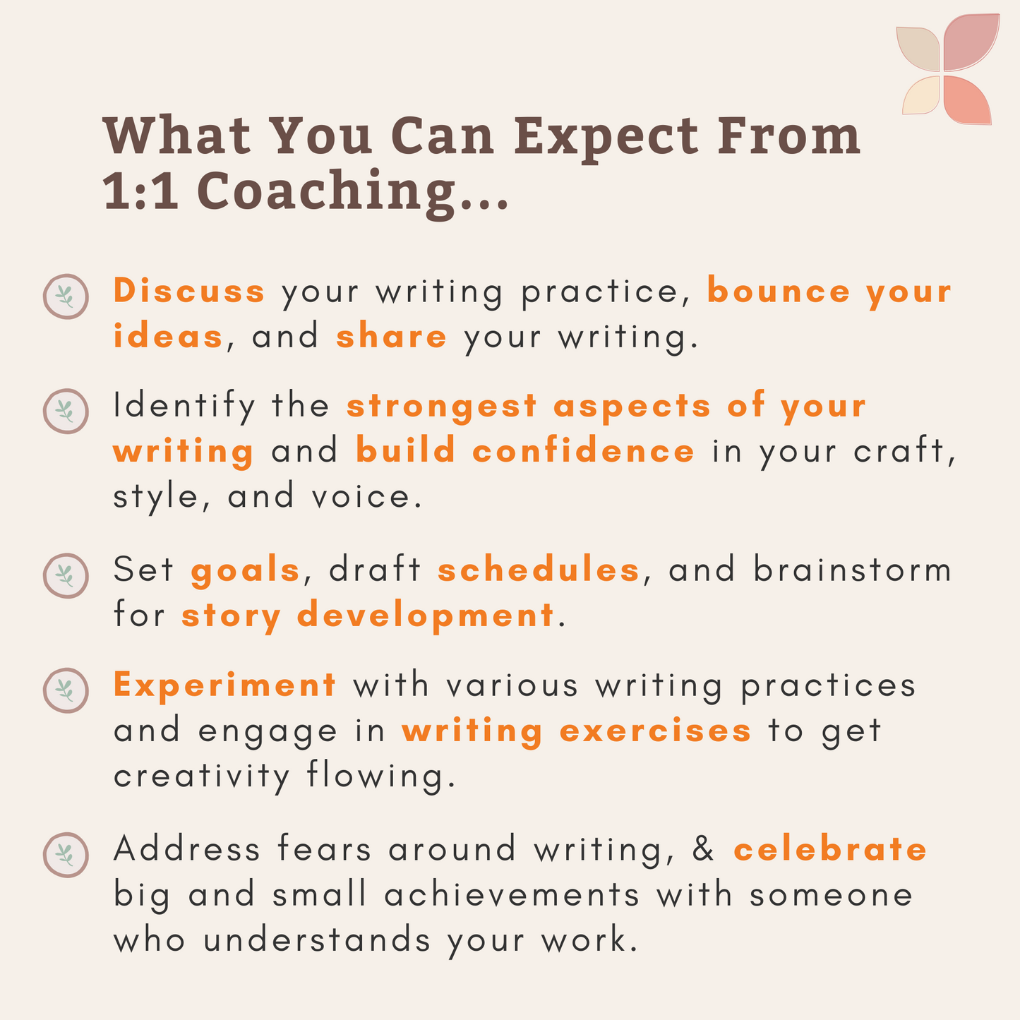 1-hour Coaching Session for Writers